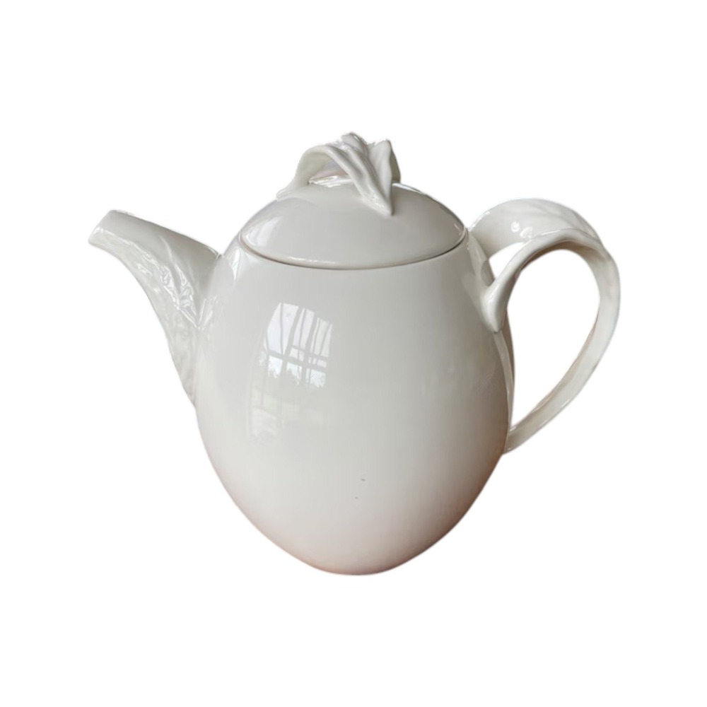 Villeroy & Boch Foglia Teapot Coffee Pot 1.2L White Bone China Luxembourg